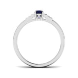 Diamond sulsow Blue Sapphire Ring | 0.75ct