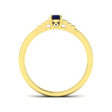 Diamond sulsow Blue Sapphire Ring | 0.75ct
