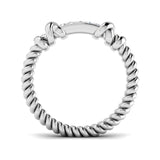 Diamond Totbek Fancy Ring | 0.1ct | Hallmarked Gold & Platinum