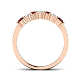 Diamond Hattol Ruby Ring | 1ct | Hallmarked Gold & Platinum