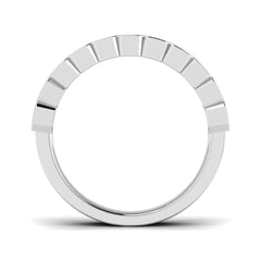 1.10Carat D-E/VS Lab Grown Diamond Half Eternity Wedding Ring 950 Platinum Ready To Ship