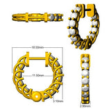 Hoop Earrings - Erity 1.75ct Gold Pure Radiance
