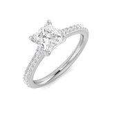 Princess Cut Diamond Engagement Ring Wedding Gift Natural Diamond