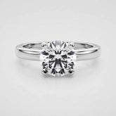 Lab Grown Round Cut Solitaire Engagement Ring Anniversary Gift
