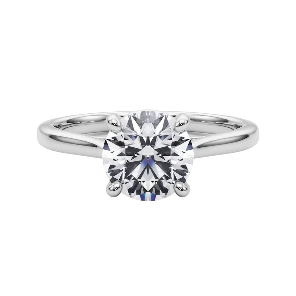 lab grown solitaire 1-8carat diamond ring for women in 9k or 18k solid gold and platinum