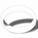 D" Shape Plain Wedding Band for Women | UK Made Gold & Platinum Ring