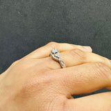 diamond side stone ring