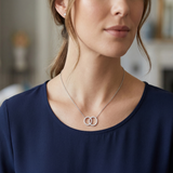 Gaura Circle of Life Pendant Necklace 0.25 to 0.5ct Gold Platinum