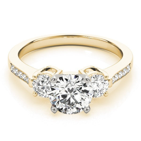 0.50Ct To 2.00Ct Lab Grown Round Diamond 3 Stone Engagement Ring Platinum
