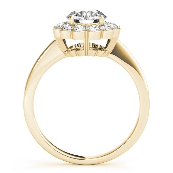 2.00Ct DE/VS Lab Grown Round Diamond Halo Engagement Ring 18K White Gold
