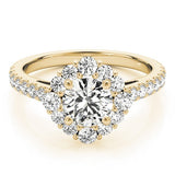 Lab Grown Diamond Halo Engagement Ring
