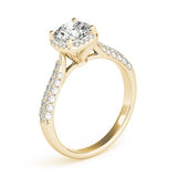 Lab Grown Round Diamond Halo Engagement Ring