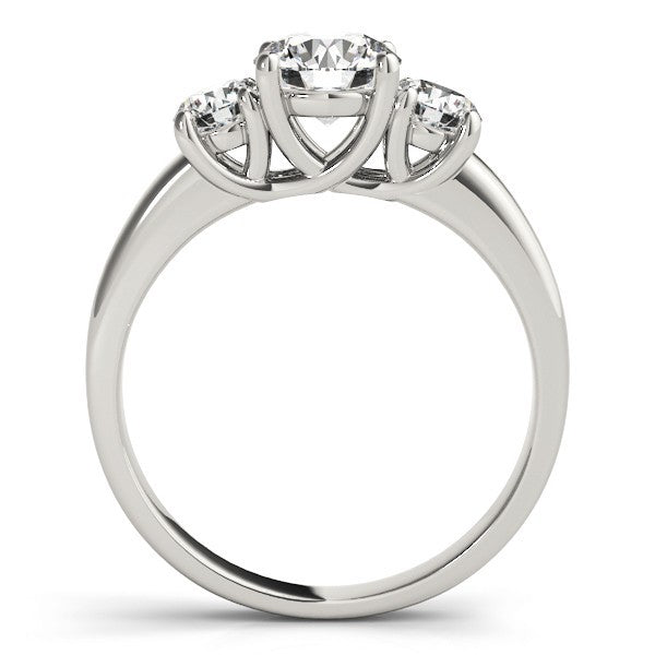 Three Stone Engagement Ring For Women In Platinum - 2CT DE/VS Lab Grown Diamond