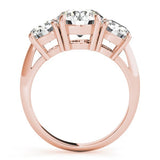 Lab Grown Round Diamond 3 Stone Engagement Ring Platinum DE/VS 2.00ct