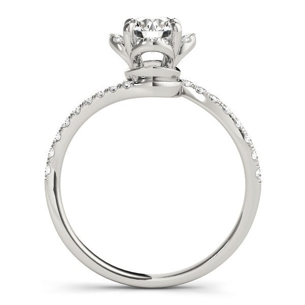 Lab Grown Round Diamond Halo Engagement Ring