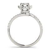 Lab Grown Round Diamond Halo Engagement Ring