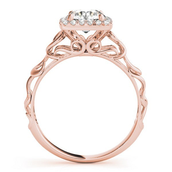 Lab-Grown Diamond Halo Engagement Ring