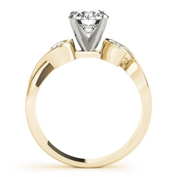 Platinum Round Diamond Designer Trilogy Engagement Ring - DE/VS 2Ct Lab Grown