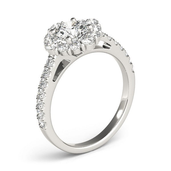 Lab Grown Diamond Halo Engagement Ring