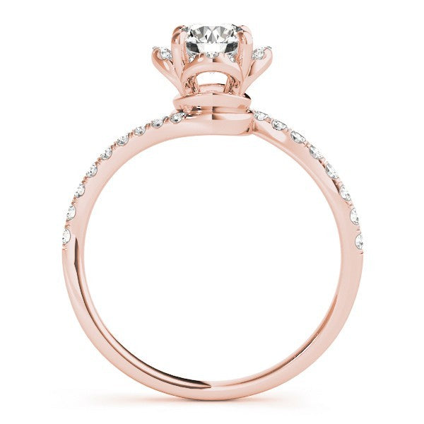Lab Grown Round Diamond Halo Engagement Ring