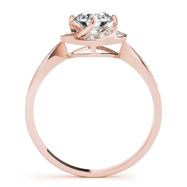 Lab-Grown Diamond Halo Engagement Ring
