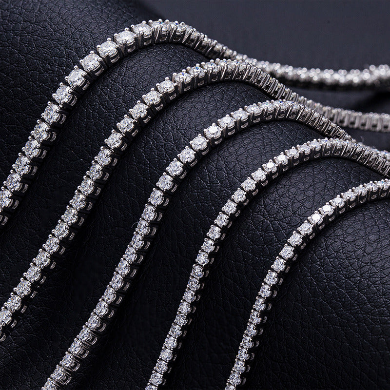 2.50 ct Natural Round Diamond Tennis Bracelet in 9k White Gold