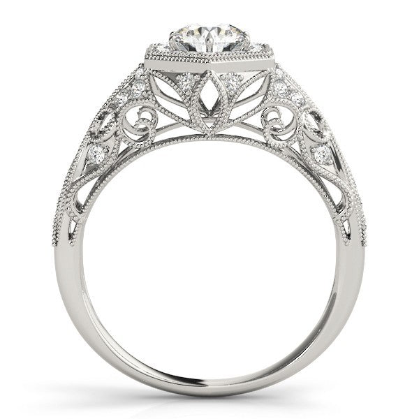 3.00Ct DE/VS Lab Grown Round Diamond Halo Engagement Ring 18K Rose Gold