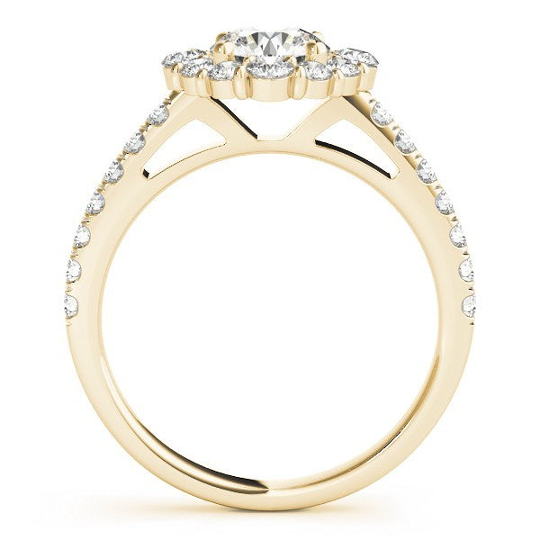 Lab Grown Diamond Halo Engagement Ring
