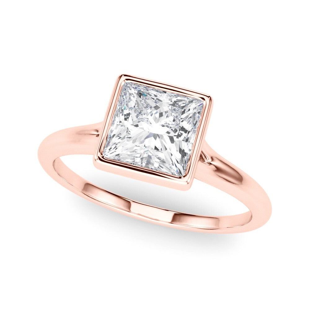 IGI Certified D/VS Princess Cut Lab Grown Diamond Solitaire Engagement Ring