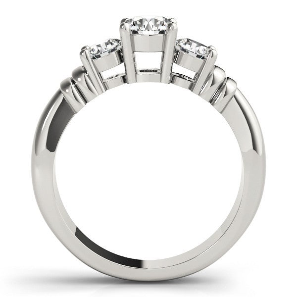 2.00Ct Lab Grown Round Diamond 3 Stone Engagement Ring Solid 950 Platinum