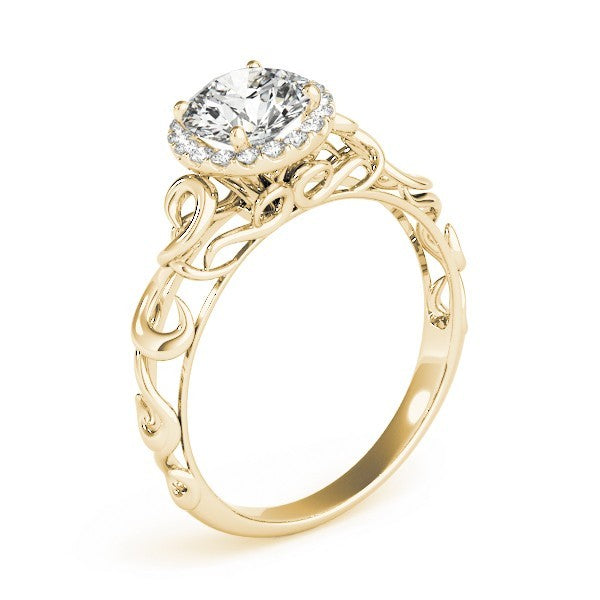 Lab-Grown Diamond Halo Engagement Ring