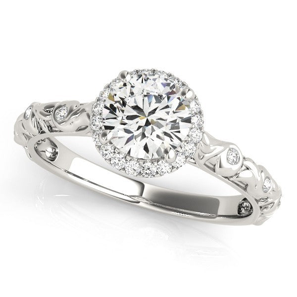 Lab Grown Diamond Halo Engagement Ring