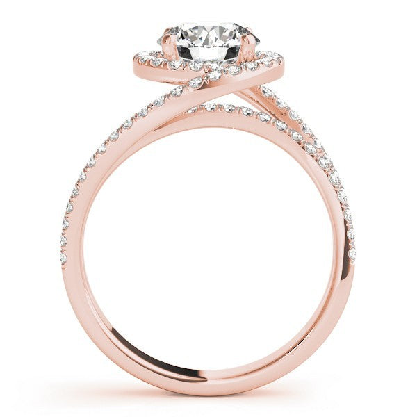 Lab-Grown Diamond Halo Engagement Ring