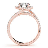 Lab-Grown Diamond Halo Engagement Ring