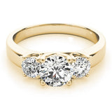 Dreisteiniger Verlobungsring für Damen aus Platin – 2 Karat DE/VS Labordiamant