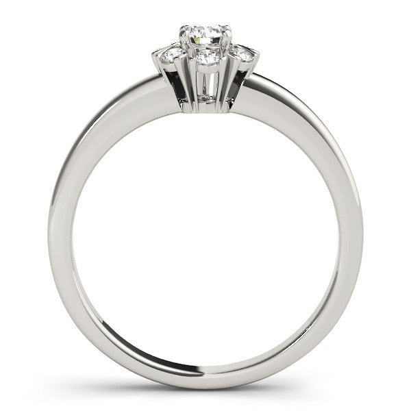 Lab-Grown Diamond Halo Engagement Ring in 18K Yellow Gold –UK Made