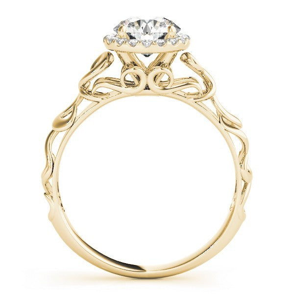 Lab-Grown Diamond Halo Engagement Ring