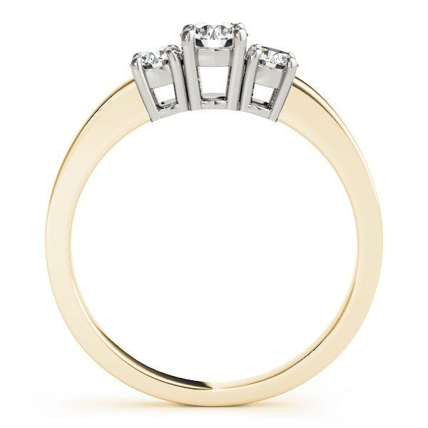 Lab Grown Round Diamond 3 Stone Engagement Ring Platinum - 0.50Ct - 2.00Ct