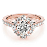 Lab Grown Diamond Halo Engagement Ring