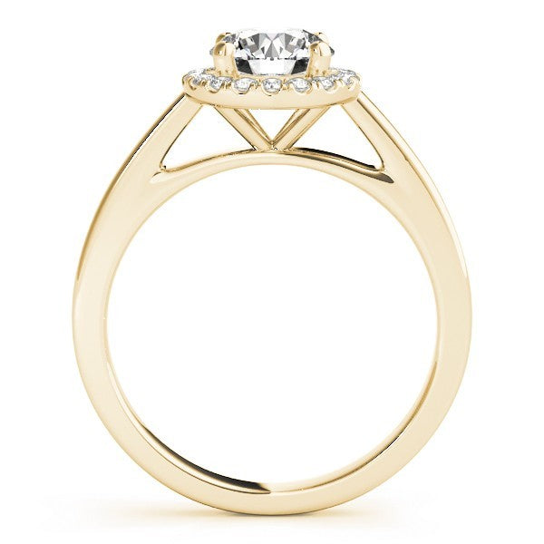 2Ct DE/VS Lab Grown Round Diamond Halo Engagement Ring 18K White Gold