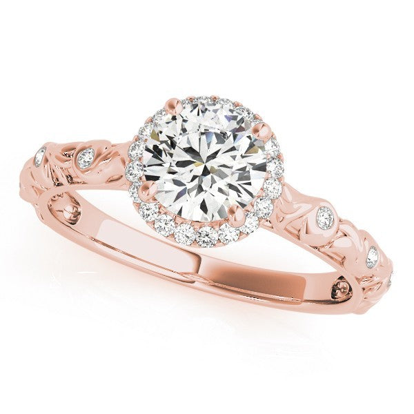 Lab Grown Diamond Halo Engagement Ring