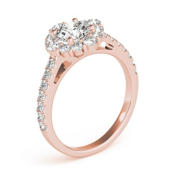 Lab Grown Diamond Halo Engagement Ring
