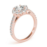 Lab Grown Diamond Halo Engagement Ring
