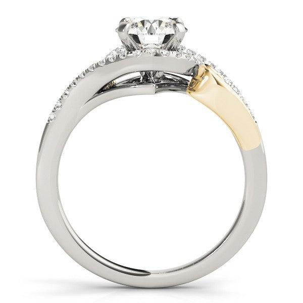 Lab Grown Round Diamond Halo Engagement Ring