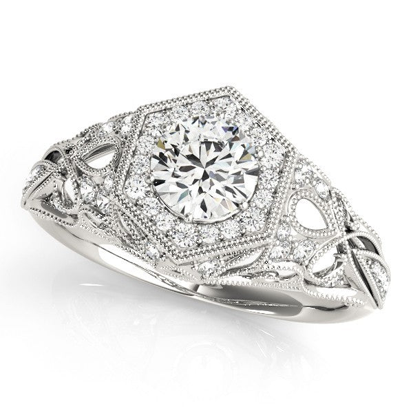 3.00Ct DE/VS Lab Grown Round Diamond Halo Engagement Ring 18K Rose Gold