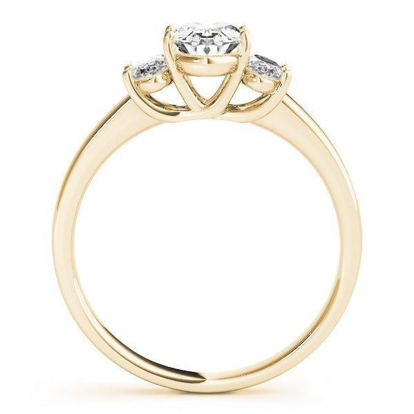 Luxury! DE/VS 2.00CT Lab Grown Oval Cut Diamond Trilogy Engagement Ring Platinum