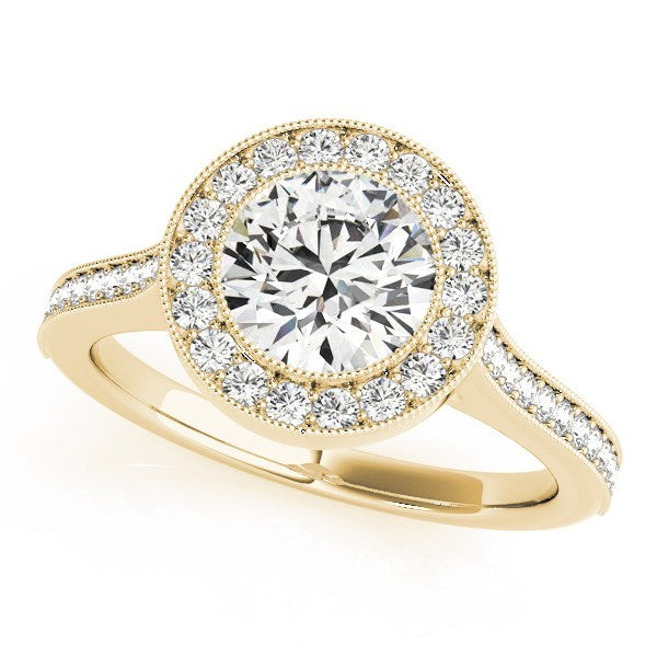 Lab-Grown Diamond Halo Engagement Ring