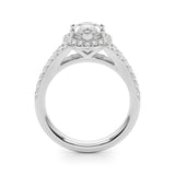 2.00Ct DE/VS Lab Grown Marquise Diamond Halo Engagement Ring Platinum