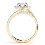 Lab-Grown Diamond Halo Engagement Ring