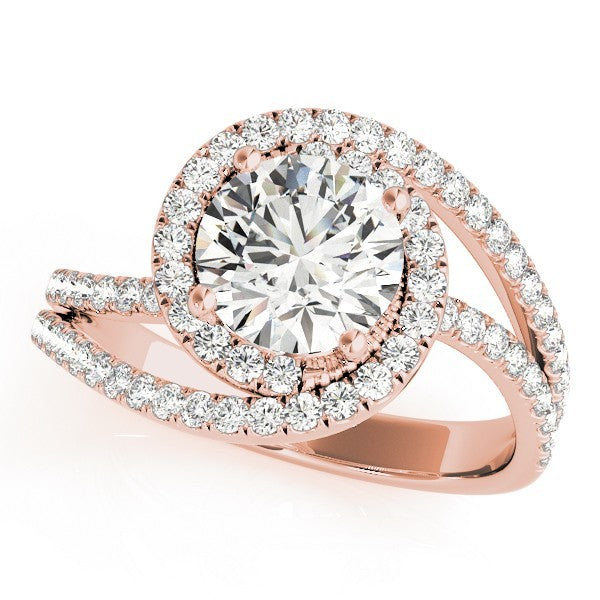 Lab-Grown Diamond Halo Engagement Ring